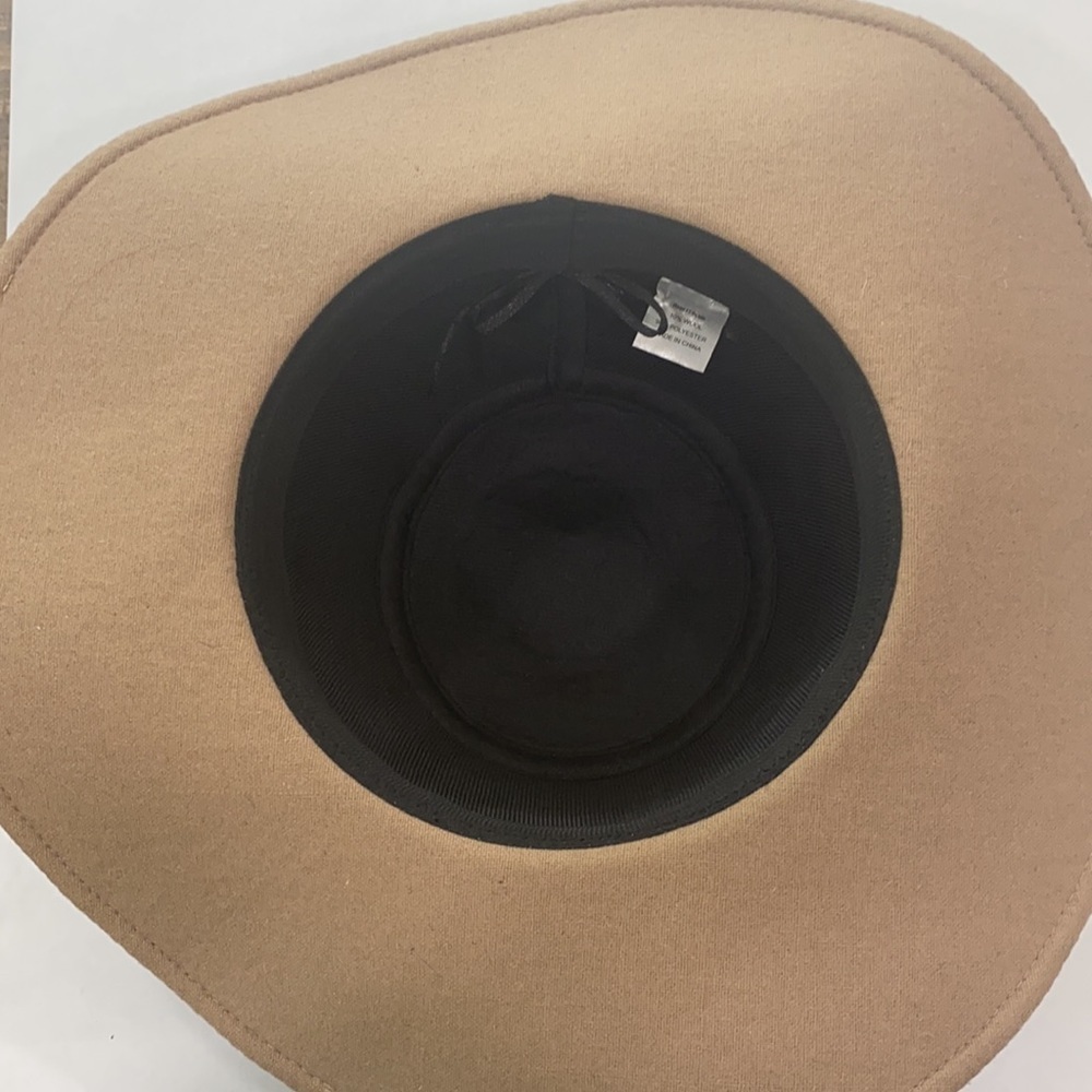 Isa & Stef wool‎ floppy hat in tan beige neutral color - Picture 3 of 5